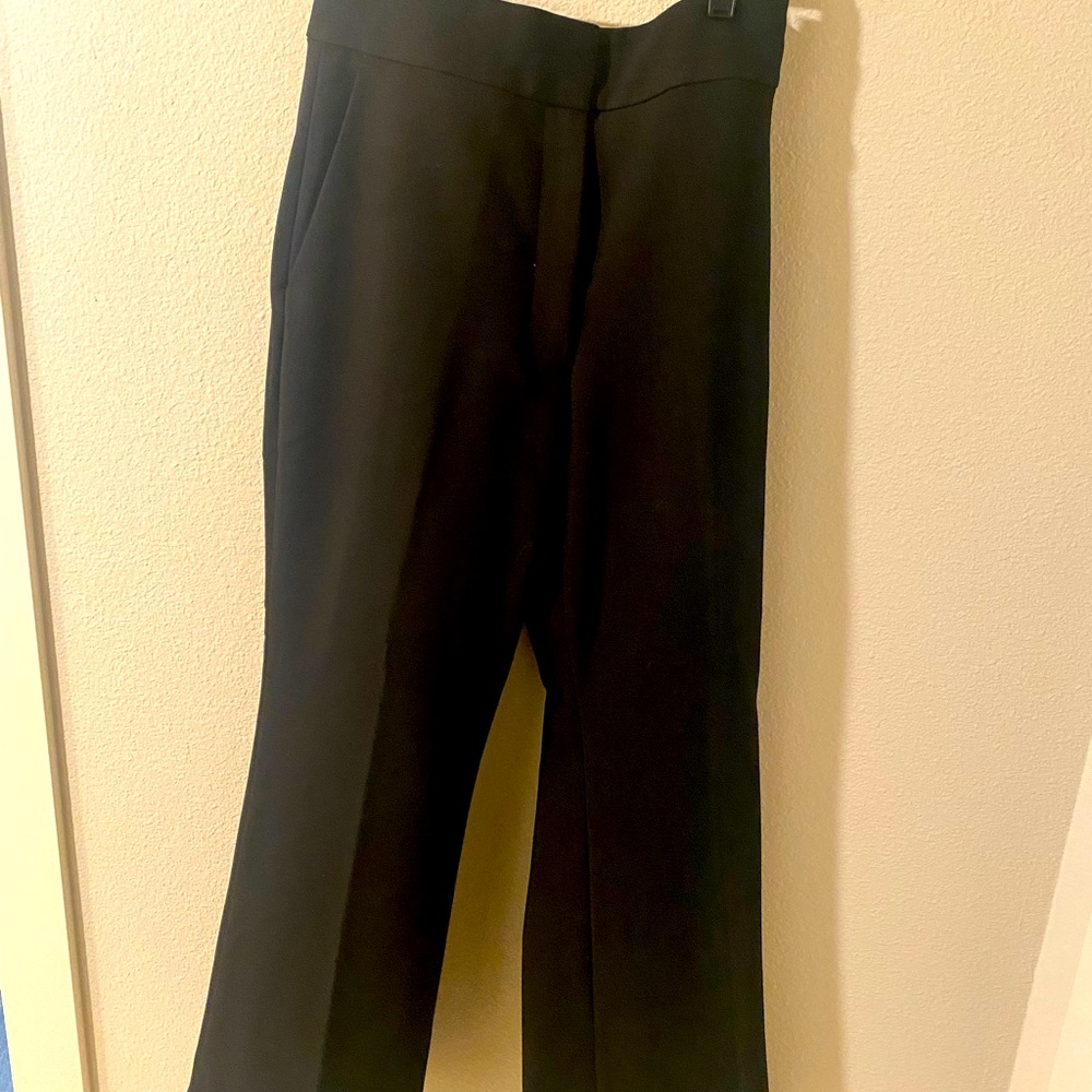 Black wide leg trousers